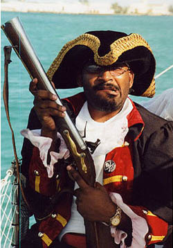 Deon Simms from the Pirates of Nassau Museum.
